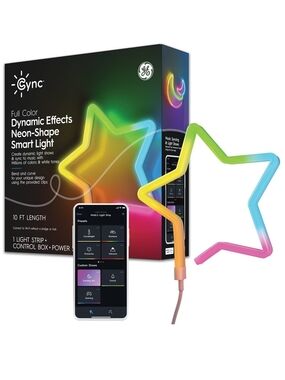 GE Cync Full Color Neon-Shape Star Smart Light - Multicolor